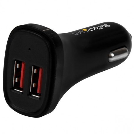StarTech.com Caricatore da Auto con doppia porta USB - 24W/4.8A - Nero (USB2PCARBKS)