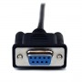 StarTech.com Cavo seriale null modem DB9 RS232 nero 1 m - F/M (SCNM9FM1MBK)