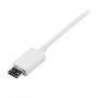 StarTech.com Cavo micro USB bianco 1 m - A a Micro B (USBPAUB1MW)
