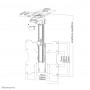 Neomounts by Newstar Supporto da soffitto per schermi LCD/LED/TFT (FPMA-C020BLACK)
