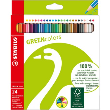 STABILO GREENcolors Farbstifte pastello colorato Multicolore 18 pz (6019/2-181)