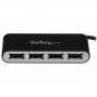 StarTech.com Hub USB 2.0 portatile a 4 porte con cavo integrato - Perno e Concentratore USB compatto - Mini Hub US (ST4200MINI2)