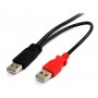 StarTech.com Cavo a doppia alimentazione per disco rigido esterno HDD a splitter Y - cavo USB A a mini B da 1,8m (USB2HABMY6)