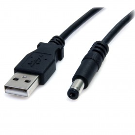 StarTech.com Cavo a barilotto USB a tipo M 2 m - Cavo CC USB a 5,5 mm 5 V (USB2TYPEM2M)
