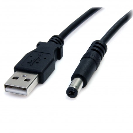 StarTech.com Cavo a barilotto USB a tipo M 2 m - Cavo CC USB a 5,5 mm 5 V (USB2TYPEM2M)