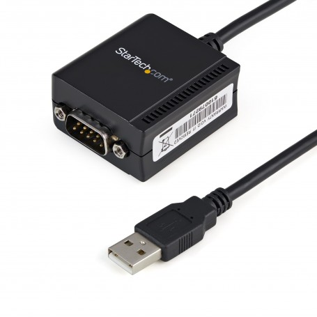 StarTech.com Cavo adattatore RS-232 USB FTDI a seriale 1 porta, con interfaccia COM (ICUSB2321F)