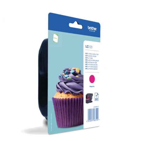 Brother LC-123MBP cartuccia d'inchiostro 1 pz Originale Magenta (LC123MBP)
