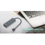 i-tec Metal U3HUBMETAL403 hub di interfaccia USB 3.2 Gen 1 (3.1 Gen 1) Type-A 5000 Mbit/s Grigio (U3HUBMETAL403)