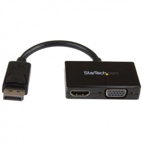 StarTech.com Adattatore DisplayPort a HDMI e VGA - Convertitore audio/video da viaggio DP 2 in 1 - 1920x1200 / 1080p (DP2HDVGA)