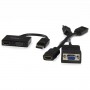 StarTech.com Adattatore DisplayPort a HDMI e VGA - Convertitore audio/video da viaggio DP 2 in 1 - 1920x1200 / 1080p (DP2HDVGA)
