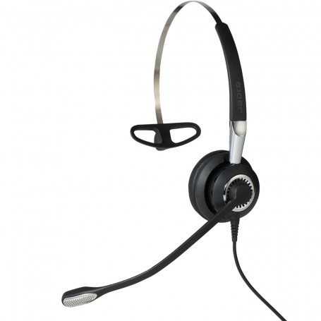 Jabra Biz 2400 II QD Mono NC 3-in-1 Wideband Auricolare Cablato Passanuca, A clip, A Padiglione Ufficio Nero, Arg (2486-820-209)