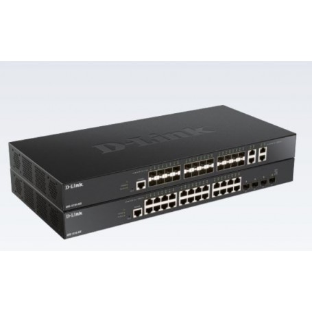 D-Link DXS-1210-28T switch di rete Gestito 10G Ethernet (100/1000/10000) 1U Nero (DXS-1210-28T)