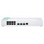 QNAP QSW-308-1C switch di rete Non gestito Gigabit Ethernet (10/100/1000) Bianco (QSW-308-1C)