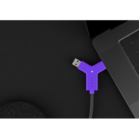 Logitech Swytch Trasmettitore e ricevitore AV Nero, Viola (952-000010)