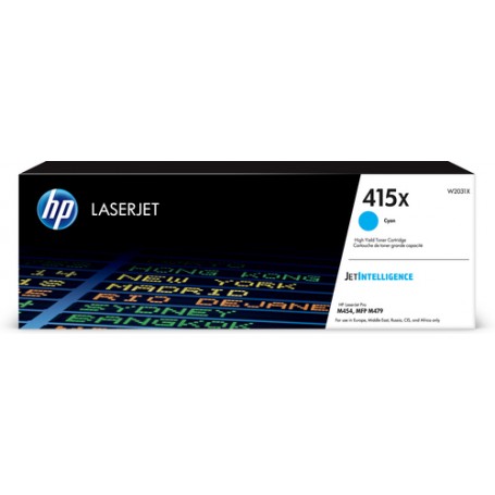 HP Cartuccia toner ciano originale LaserJet 415X ad alta capacità (W2031X)
