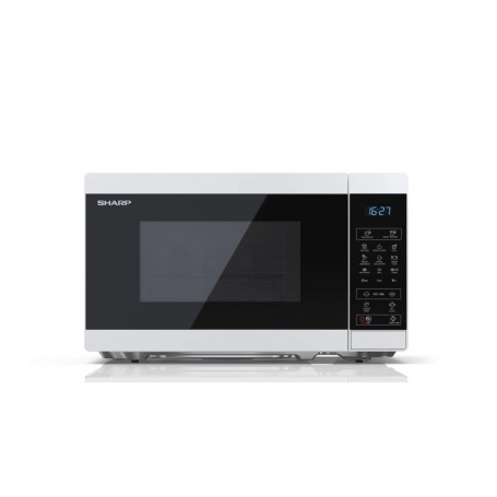 Sharp YC-MG02E-W forno a microonde Superficie piana 20 L 800 W Blu, Bianco (YC-MG02EW)