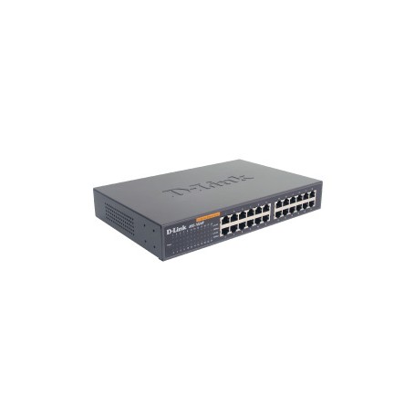 D-Link 24-port 10/100M NWay Desktop - Internal PSU (incl. 19" rack mount kit) Non gestito (DES-1024D)