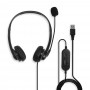 Lindy 42870 cuffia e auricolare Cablato A Padiglione Musica e Chiamate USB tipo A Nero (42870)