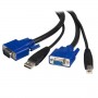 StarTech.com Cavo per commuttatore KVM 2 in 1 VGA e USB - Cavo Switch KVM per USB e VGA da 1,8m (SVUSB2N1_6)