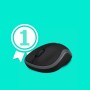 NOTEBOOK MOUSE M185 SOFTGREY-EER (910-002238)