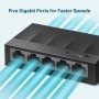 TP-LINK LS1005G Non gestito Gigabit Ethernet (10/100/1000) Nero (LS1005G)