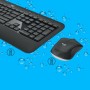 Logitech MK540 ADVANCED Wireless Keyboard and Mouse Combo tastiera USB QWERTY Inglese Nero, Bianco (920-008685)