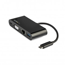 StarTech.com Adattatore Multiporta USB-C a VGA - Ricarica via Power Delivery (60W) - USB 3.0 - Gbe - Adattatore US (DKT30CVAGPD)