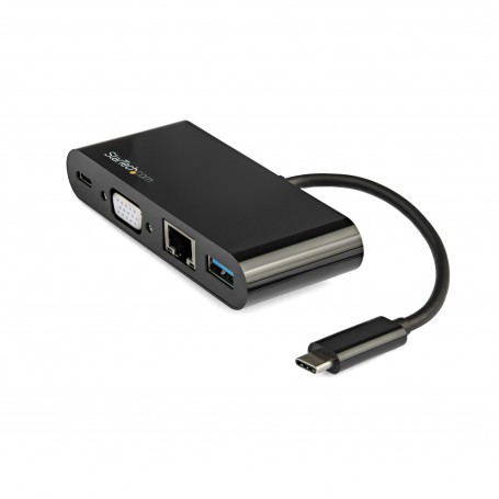 StarTech.com Adattatore Multiporta USB-C a VGA - Ricarica via Power Delivery (60W) - USB 3.0 - Gbe - Adattatore US (DKT30CVAGPD)