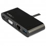 StarTech.com Adattatore Multiporta USB-C a VGA - Ricarica via Power Delivery (60W) - USB 3.0 - Gbe - Adattatore US (DKT30CVAGPD)