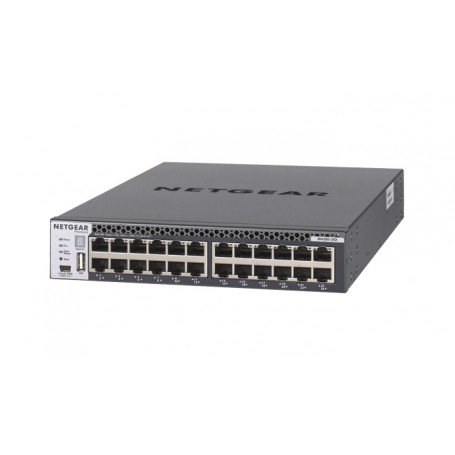 Netgear M4300-24X Gestito L3 10G Ethernet (100/1000/10000) 1U Nero (XSM4324CS-100NES)