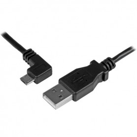 StarTech.com Cavo di ricarica e sincronizzazione micro USB da 1 m - USB-A a Micro B ad angolo sinistro - M/M - 0,2 (USBAUB1MLA)