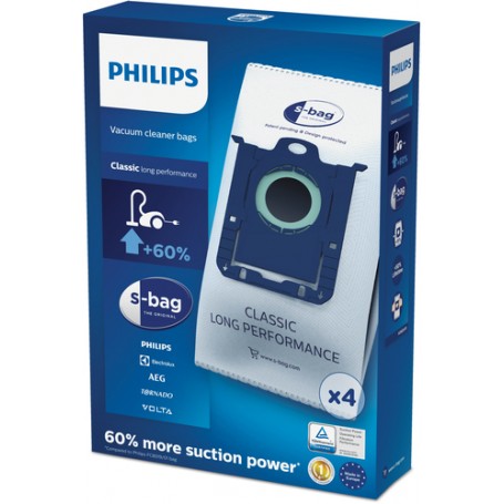 Philips s-bag 4 sacchetti per aspirapolvere (FC8021/03)