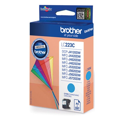 Brother LC-223CBP cartuccia d'inchiostro 1 pz Originale Ciano (LC223CBP)