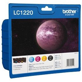 Brother LC-1220VALBP cartuccia d'inchiostro 4 pz Originale Nero, Ciano, Magenta, Giallo (LC1220VALBP)
