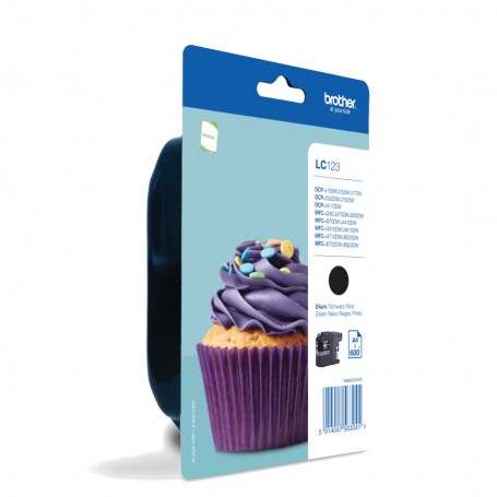 Brother LC-123BKBP cartuccia d'inchiostro 1 pz Originale Nero (LC123BKBP)