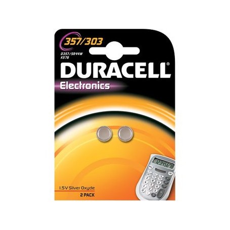 Duracell 303/357 Batteria monouso SR44 Ossido d'argento (S) (DU51)