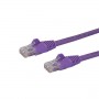 StarTech.com Cavo di Rete Viola Cat6 UTP Ethernet Gigabit RJ45 Antigroviglio - 1m (N6PATC1MPL)