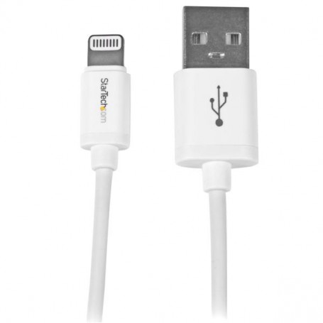 StarTech.com Cavo Connettore Lightning 8-pin Apple a USB di tipo Slim per iPhone / iPod / iPad da 1m - Bianco (USBLT1MW)