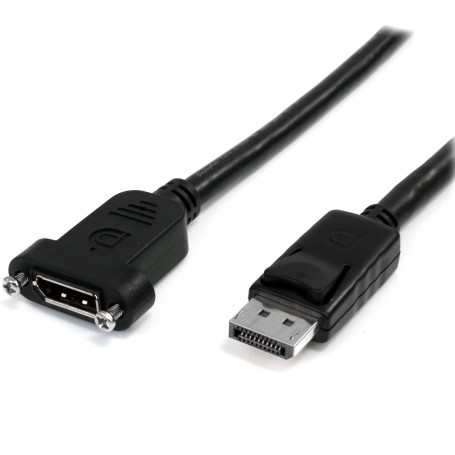 StarTech.com Cavo DisplayPort a Pannello da 1m - 4K x 2K - Adattatore DisplayPort 1.2 da Maschio a Femmina - Cavo d (DPPNLFM3PW)