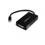 StarTech.com Adattatore Mini DisplayPort a DisplayPort/DVI/HDMI – Convertitore mDP 3 in 1 (MDP2DPDVHD)