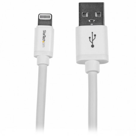 StarTech.com Cavo lungo connettore lightning a 8 pin Apple bianco da 2 m a USB per iPhone / iPod / iPad (USBLT2MW)