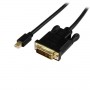StarTech.com Cavo convertitore adattatore attivo Mini DisplayPort a DVI da 1,8 m - mDP a DVI 1920x1200 - Nero (MDP2DVIMM6BS)