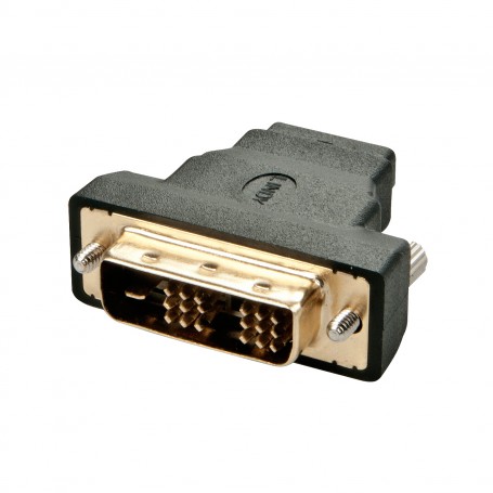 Lindy 41228 adattatore per inversione del genere dei cavi HDMI-A FM DVI-D M Nero (41228)