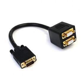 StarTech.com Cavo Sdoppiatore VGA a 2 uscite VGA - Cavo Y splitter VGA a doppia uscita VGA - M/F da 30 cm (VGASPL1VV)