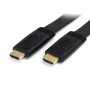 StarTech.com Cavo HDMI ad alta velocità da 5 m - Cavo piatto Ultra HD 4k x 2k con Ethernet - HDMI - M/M (HDMM5MFL)