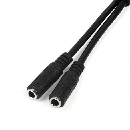 StarTech.com Cavo Sdoppiatore per Cuffie 3.5mm - Adattatore per Auricolare da 3.5mm Maschio a 2 Femmine (MUYHSMFF)