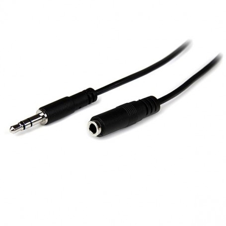 StarTech.com Cavo audio di prolunga stereo slim da 3,5 mm 1 m - M/F (MU1MMFS)