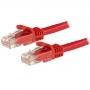 StarTech.com Cavo patch antigroviglio UTP RJ45 Cat6 Gigabit 3 m rosso - Cavo patch 3 m (N6PATC3MRD)
