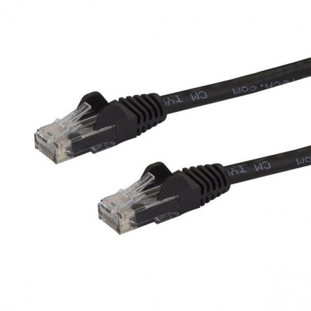 StarTech.com Cavo patch antigroviglio UTP RJ45 Gigabit Cat6 nero 0,5 m - Cavo patch 0,5 m (N6PATC50CMBK)