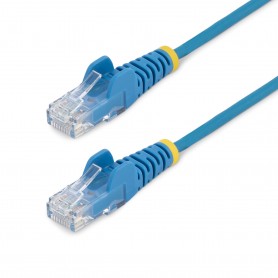 StarTech.com Cavo di Rete Ethernet Snagless CAT6 da 1,5m - Cavo Patch antigroviglio slim RJ45 - Blu (N6PAT150CMBLS)